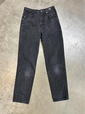 w29 authentic vintage 90s VERSACE JEANS COUTURE black faded
